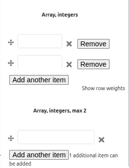 Array of integers