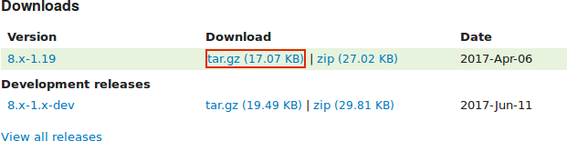 Downloading module files