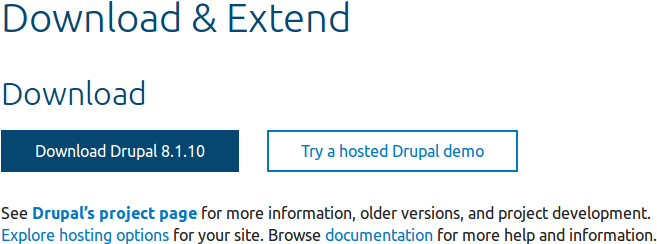 Downloads page on _Drupal.org_