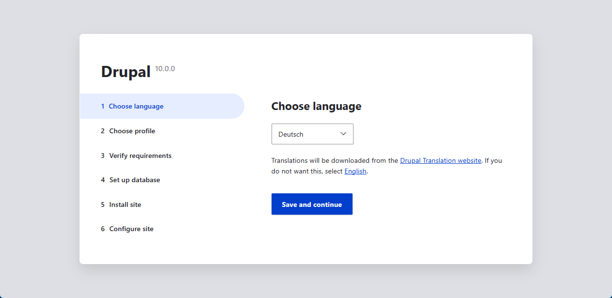 Choose a language