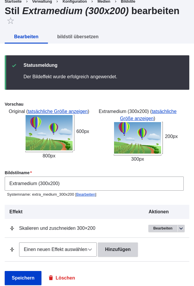 Einen Bildstil hinzufügen