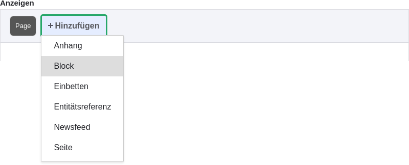 Add block display