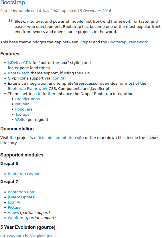 The search results page on _Drupal.org_